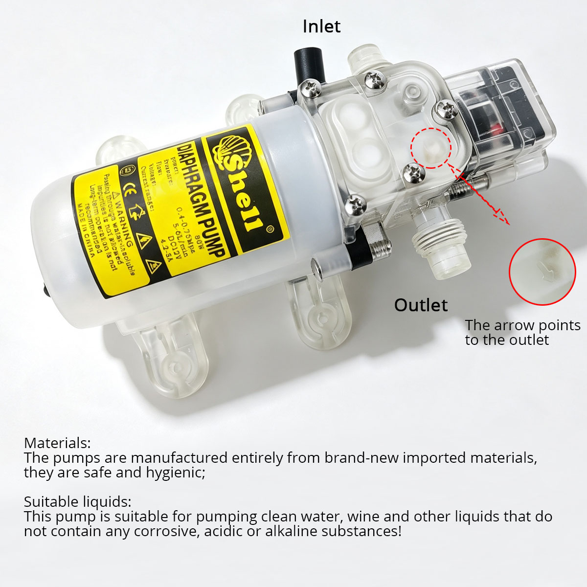 12V 80W Food Grade Diaphragm P - огляд і ціна Mini Peristaltic Pump 12V