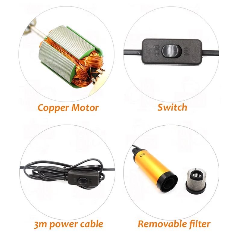 Mini Submersible Diesel Fuel T - огляд і ціна Mini Peristaltic Pump 12V