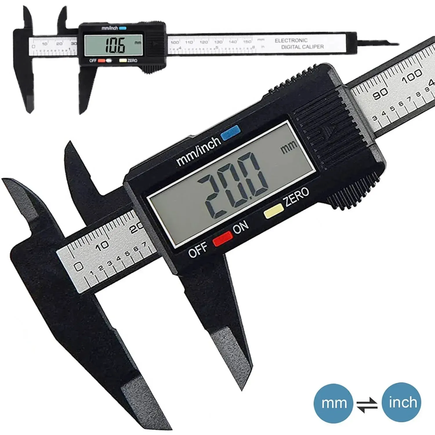 Carbon Fiber Digital Caliper 1 - огляд і ціна Digital Caliper 150Mm Stainless Steel